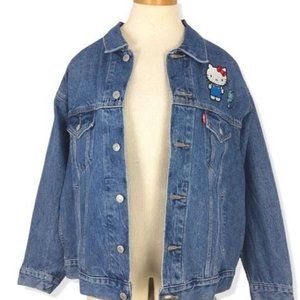NWT LEVI'S X HELLO KITTY DAD TRUCKER JACKET